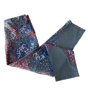Zella High Waist Starfish Athletic Leggings Grey S
